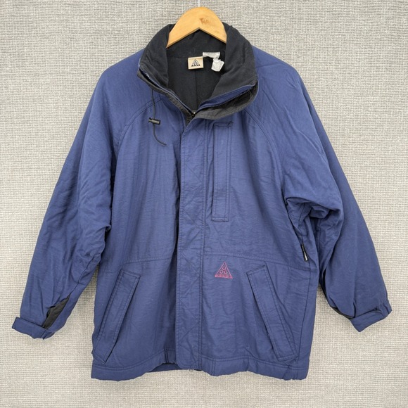 Nike‎ ACG Jacket Blue Gore Tex Full Zip Hooded Outdoor Mens P